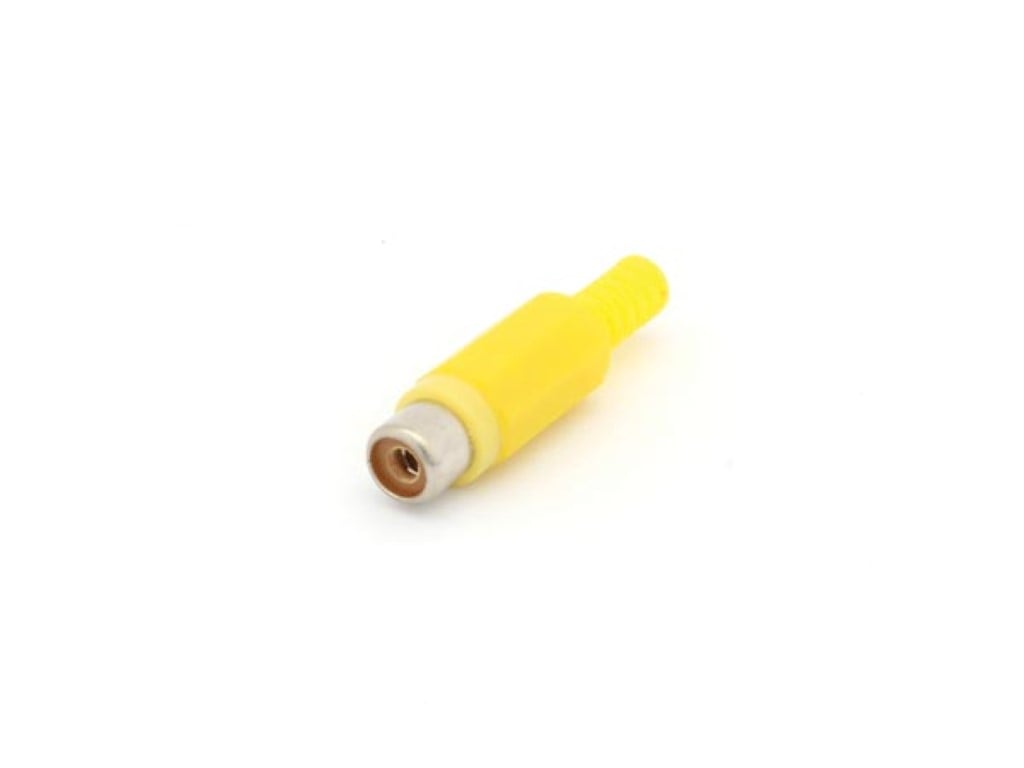 VROUWELIJKE RCA PLUG - GEEL afbeelding