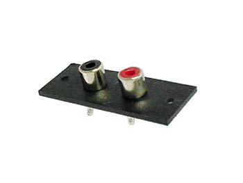 2P AMP RCA PLUG - VERNIKKELD afbeelding