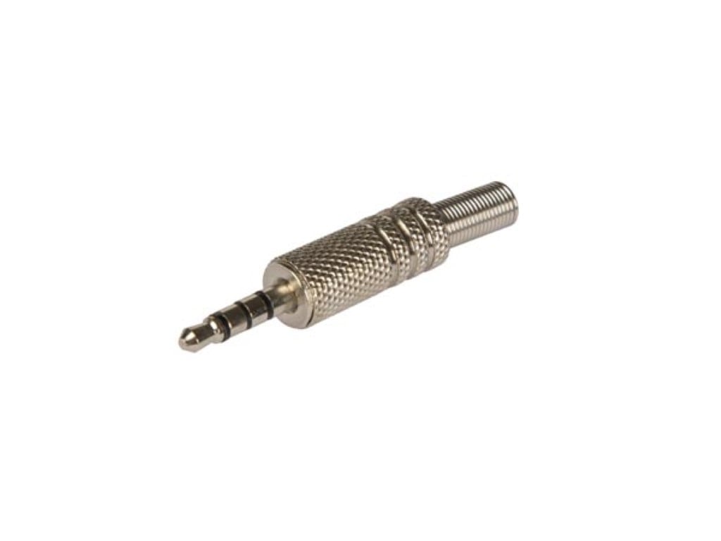 MANNELIJKE 3.5 MM STEREO JACK- VERNIKKELD - 4 AANSLUITINGEN afbeelding
