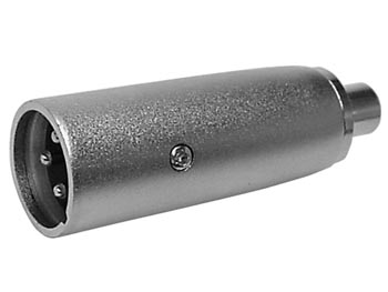 3P XLR PLUG MANNELIJK NAAR VROUWELIJKE RCA PLUG afbeelding
