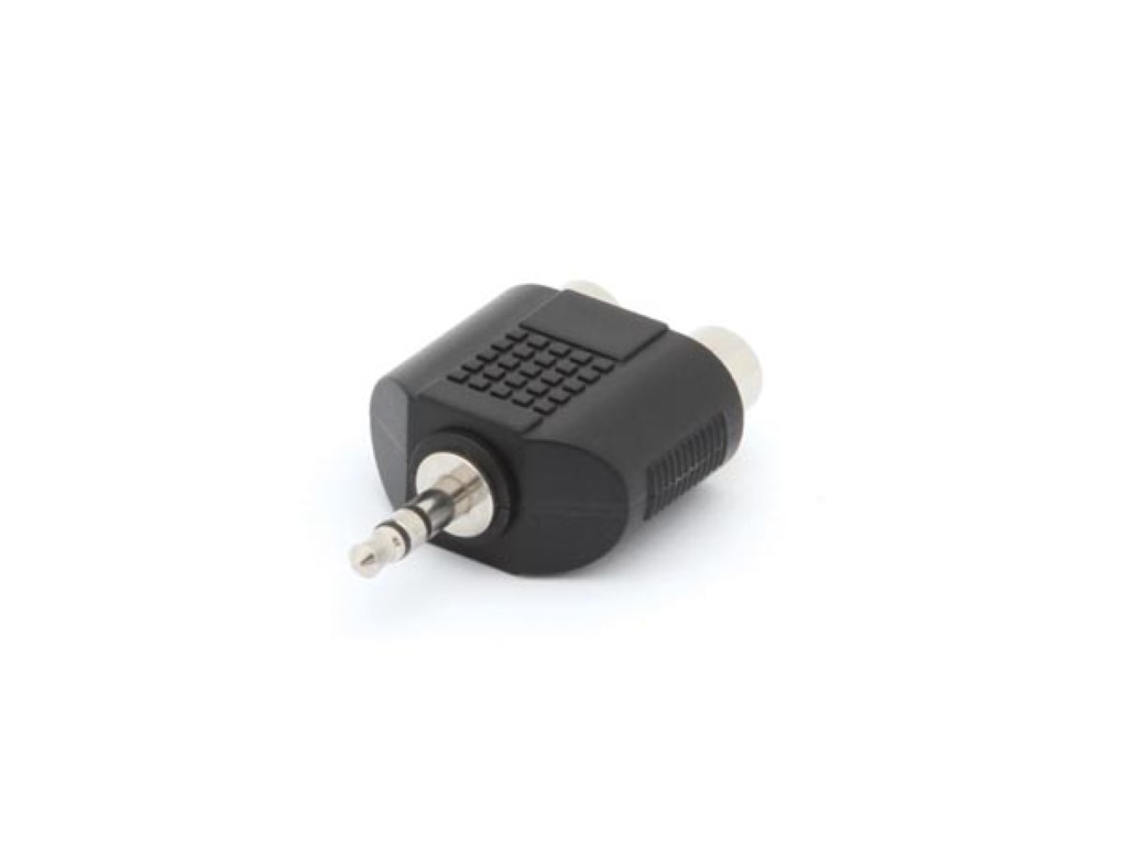 DUBBELE RCA VROUWELIJK NAAR MANNELIJKE 3.5mm STEREO JACK afbeelding