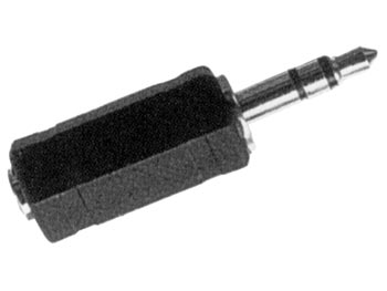 VROUWELIJKE 3.5mm MONO JACK NAAR MANNELIJKE 3.5mm STEREO JACK afbeelding