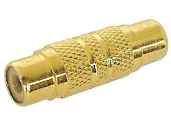 VROUWELIJKE RCA PLUG NAAR VROUWELIJKE RCA PLUG - VERGULD afbeelding