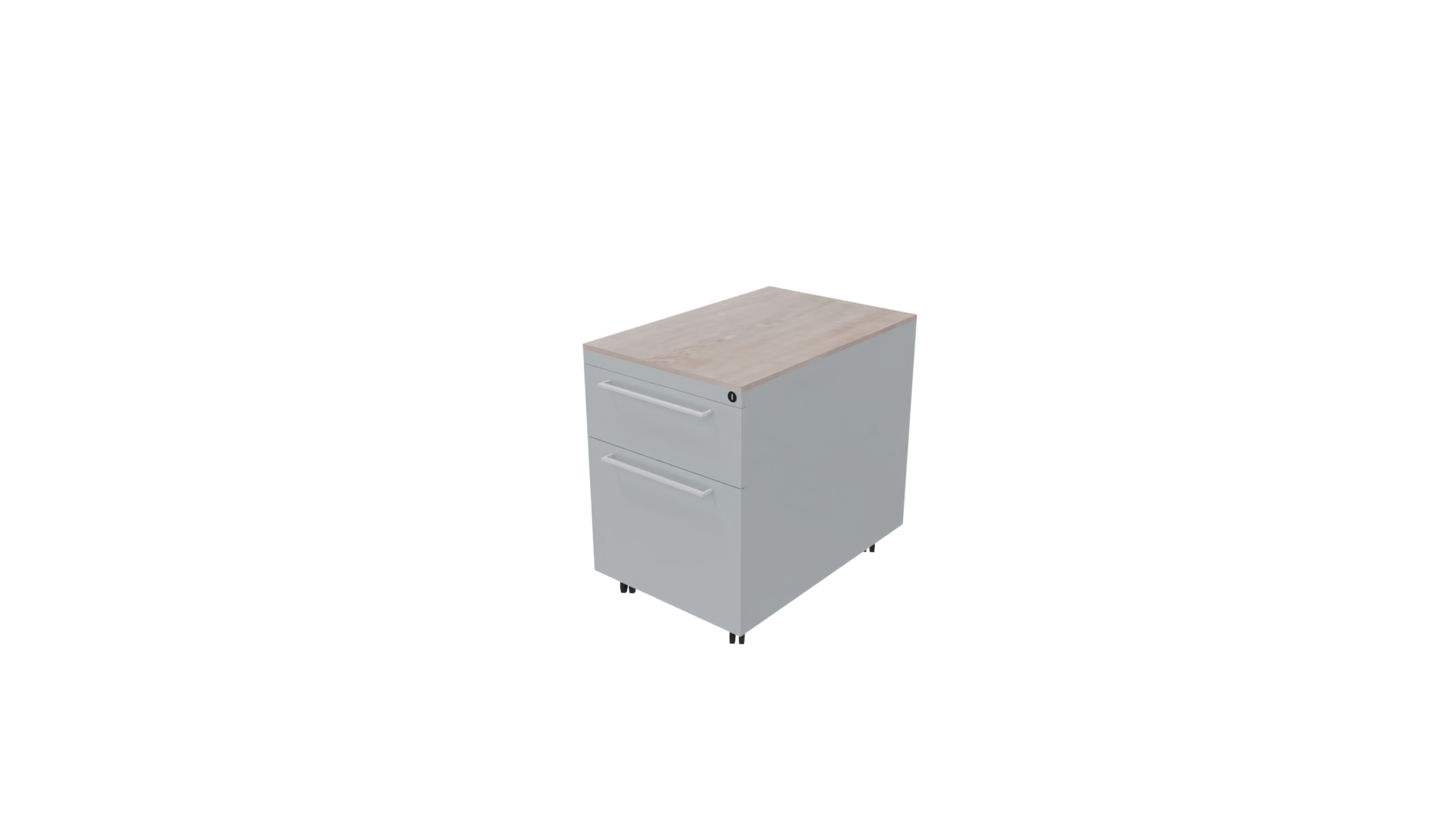Verrijdbaar ladenblok 12211 - 44 x 60 x 58 cm. - Alu - Eiken Robson afbeelding