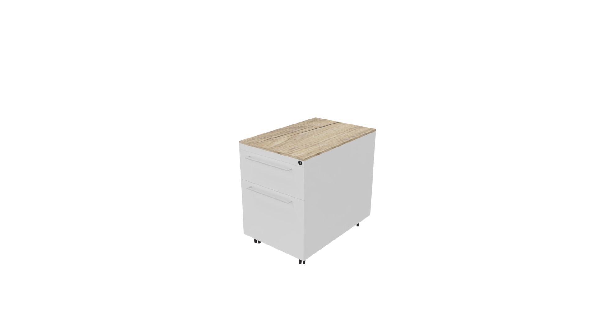 Huislijn Verrijdbaar ladenblok 12211 44 x 60 x 58 cm. Wit Eiken YT49a