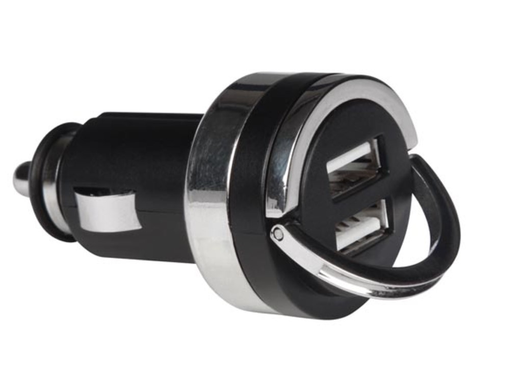 USB-LADER VOOR DE AUTO MET 2 x USB-AANSLUITING (5 V - 4.2 A) - 21 W max. afbeelding