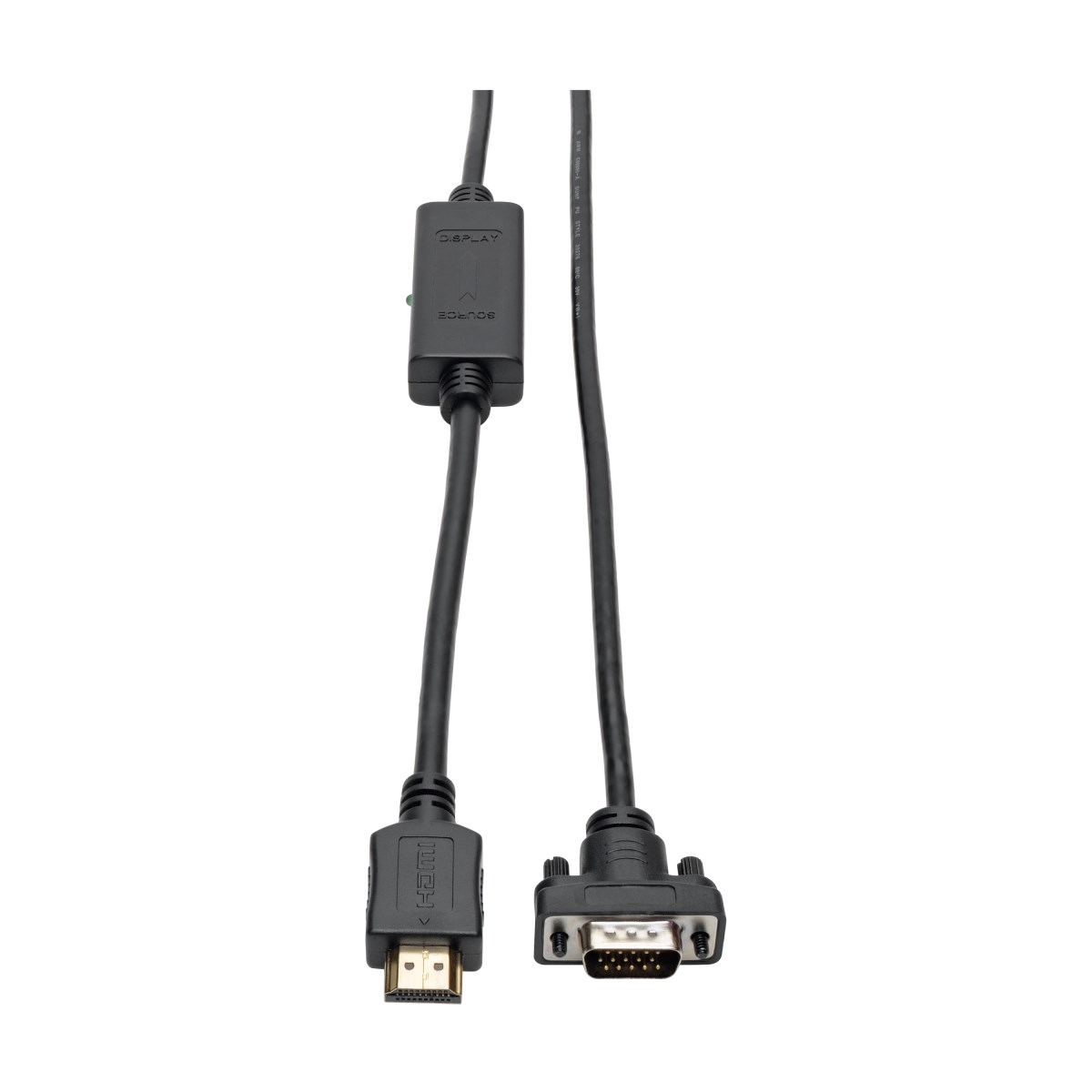 Tripp Lite P566-010-VGA video kabel adapter 3 m HDMI HD15, MICRO-USB B Zwart afbeelding