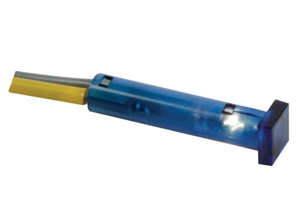 Velleman VIERKANTE SIGNAALLAMP 7 x 7mm 12V BLAUW
