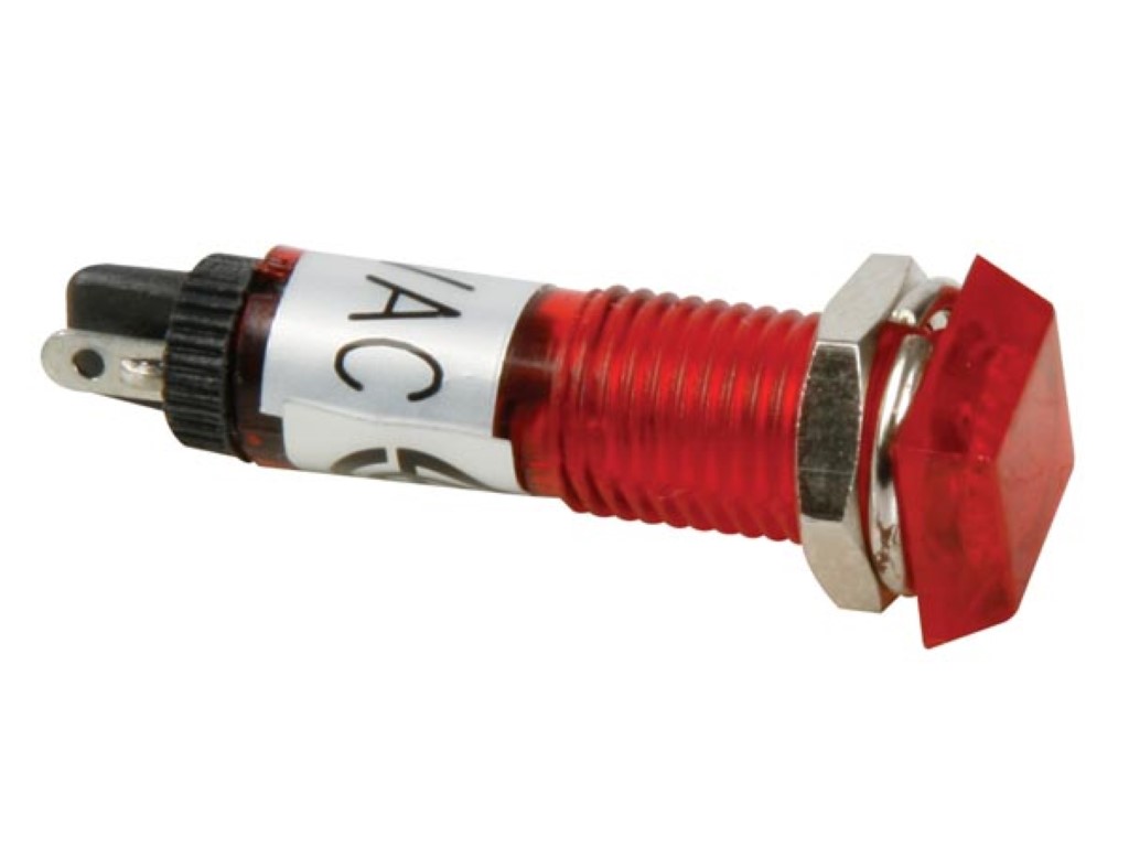 Velleman VIERKANTE SIGNAALLAMP 8 x 8mm 220V ROOD