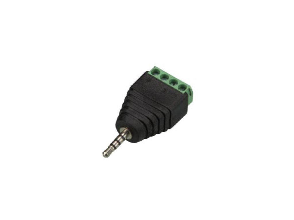 2.5 mm STEREOPLUG NAAR 4-POLIGE SCHROEFAANSLUITING (5 st.) afbeelding
