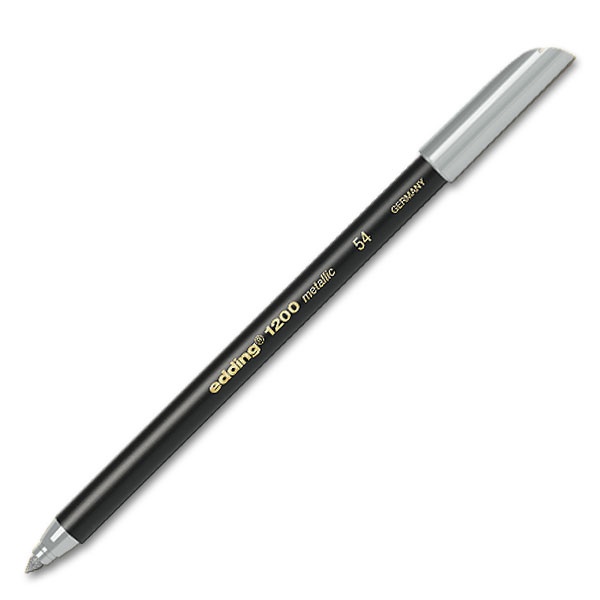 Fineliner edding 1200 054 fijn metallic zilver afbeelding