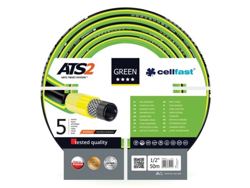 Velleman Cellfast tuinslang green ats2Ãâ¢ 1 2" 50 m