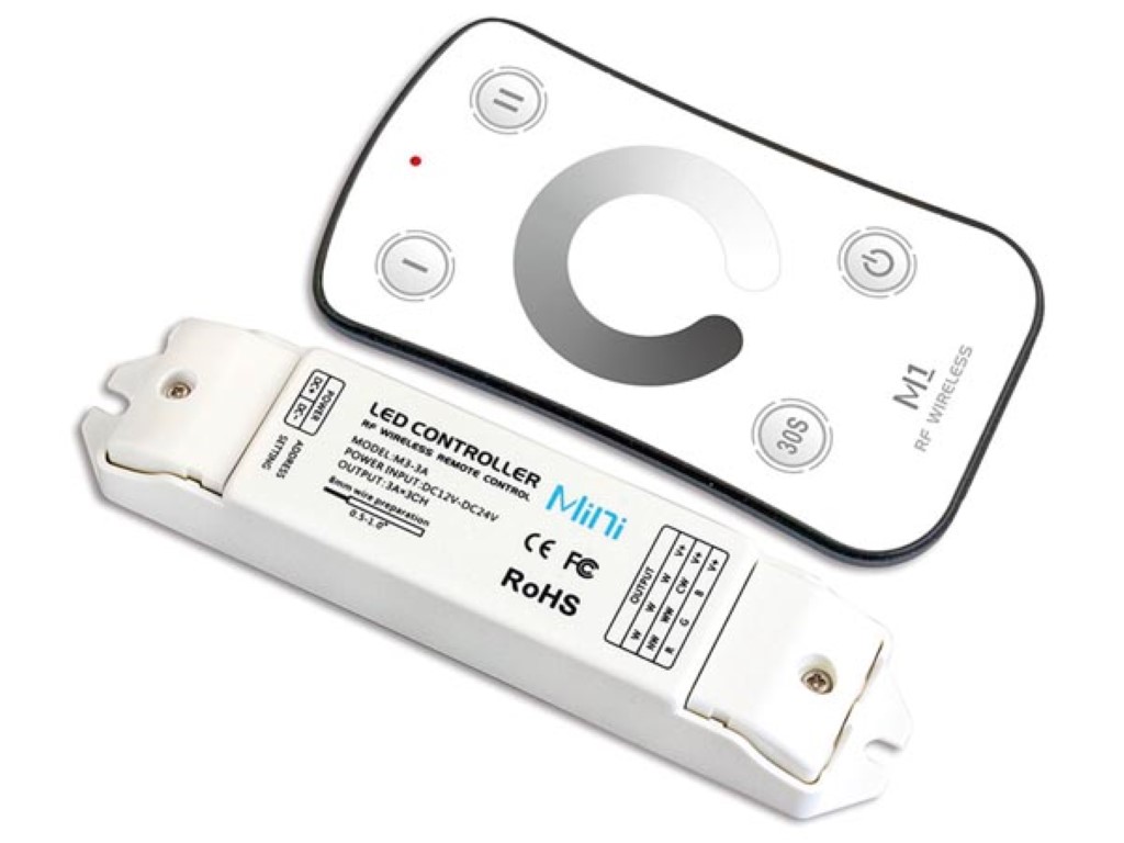 LED-DIMMER - 1 KANAAL - MET RF-AFSTANDSBEDIENING afbeelding