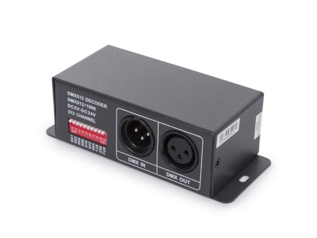DMX-CONTROLLER VOOR PROFESSIONELE DIGITALE LEDSTRIPS afbeelding