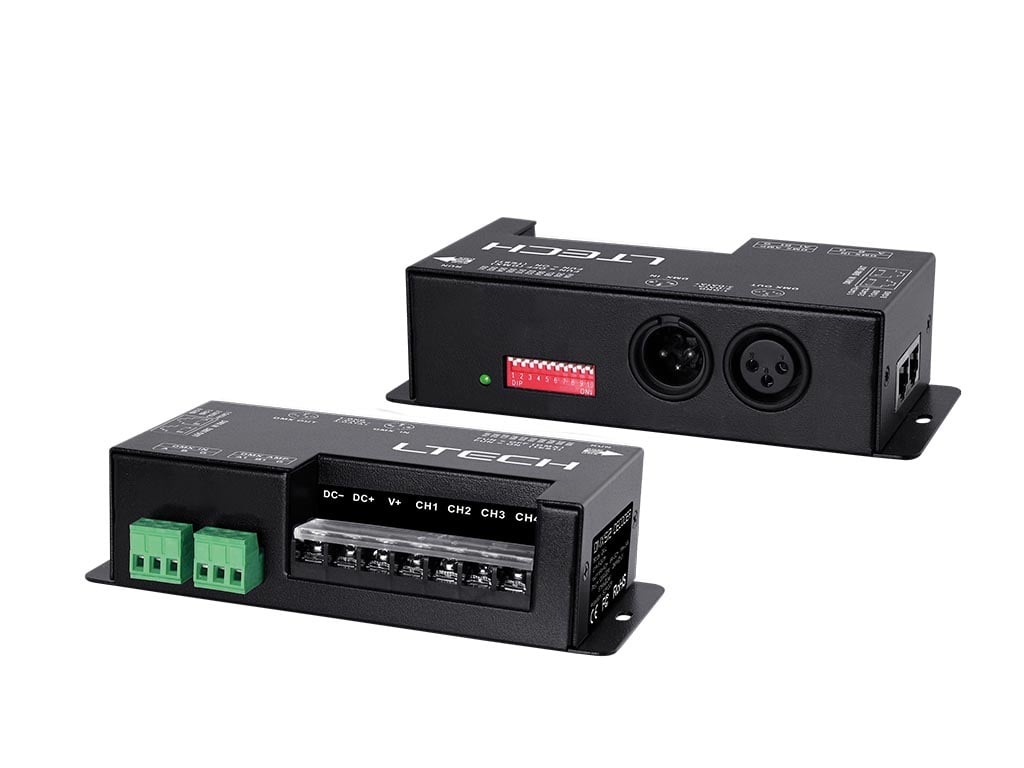 Velleman HOOGVERMOGEN DMX-CONTROLLER VOOR LED-STRIPS 4 KANALEN
