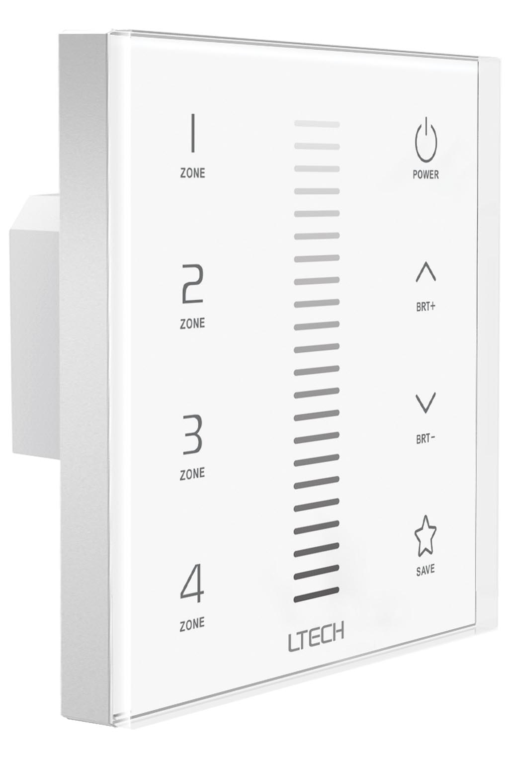 MULTI-ZONE SYSTEEM - TOUCHPANEL LED-DIMMER - 1 KANAAL - DMX / RF - 4 ZONES afbeelding