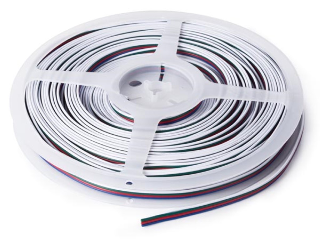 RGB-KABEL VOOR LEDSTRIPS - 4-ADERIG - 25 m (4 x 0.33 mm²) afbeelding