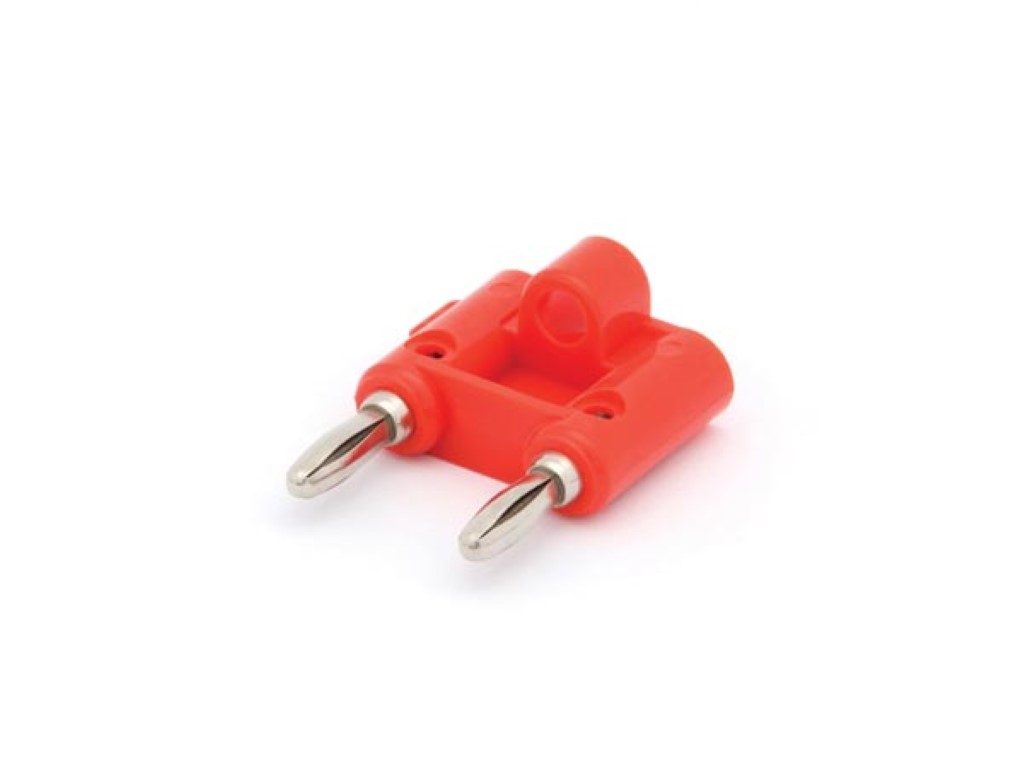 DUBBELE BANAANPLUG - ROOD afbeelding