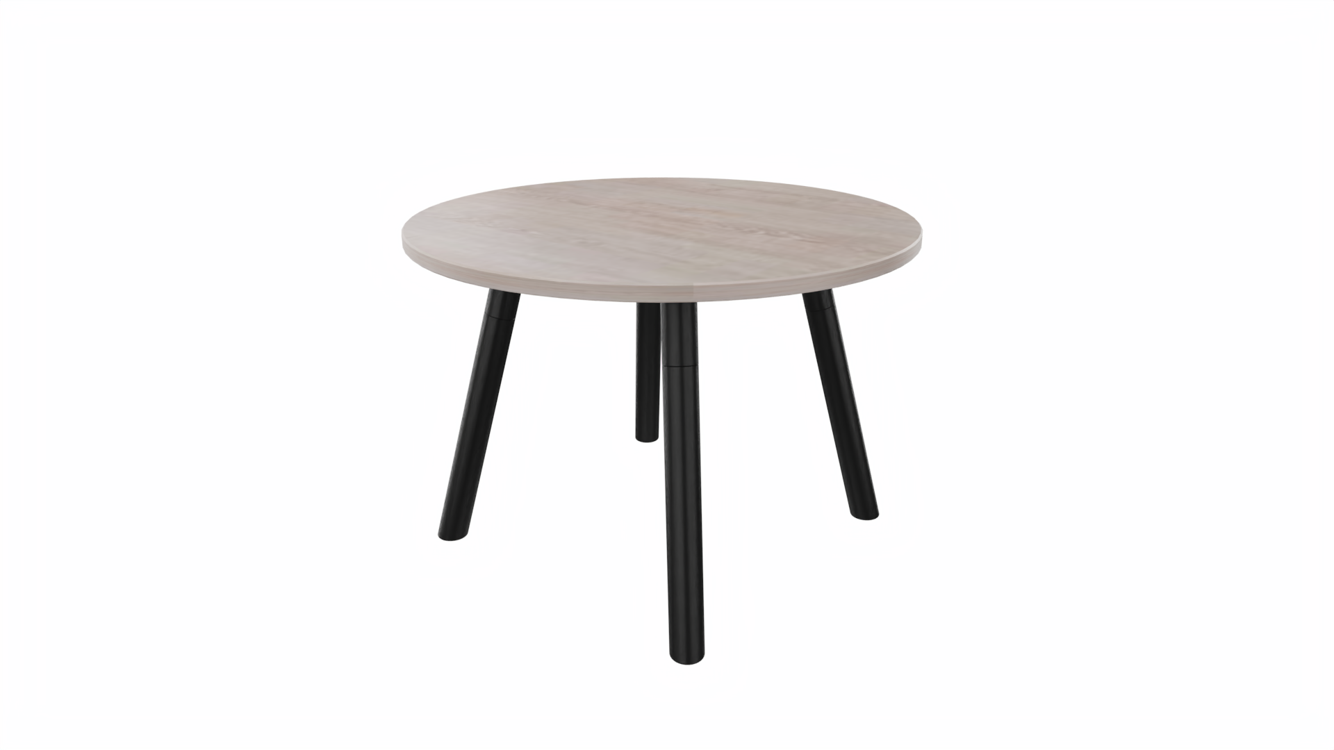 Bijzettafel rond 8411 - 60 cm. - Zwart - Eiken Robson - Zwart afbeelding