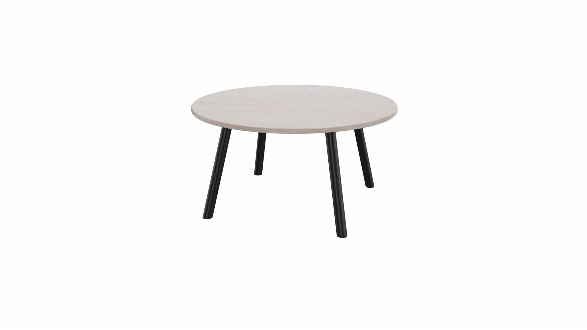 Bijzettafel rond 8511 - 80 cm. - Zwart - Eiken Robson - Zwart afbeelding