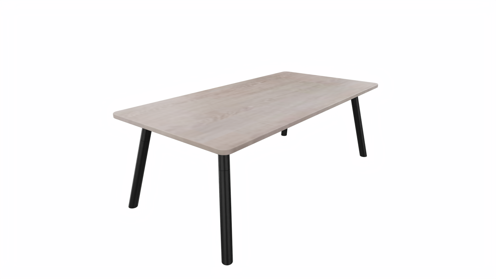 Bijzettafel vierkant/recht 8211 - 120 x 60 cm. - Zwart - Eiken Robson - Zwart afbeelding