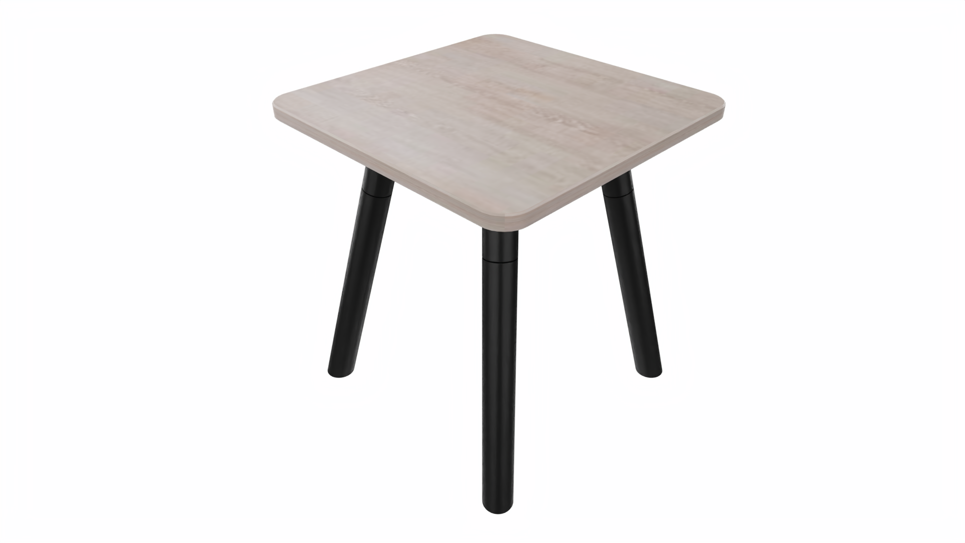 Bijzettafel vierkant/recht 7911 - 38 x 38 cm. - Zwart - Eiken Robson - Zwart afbeelding