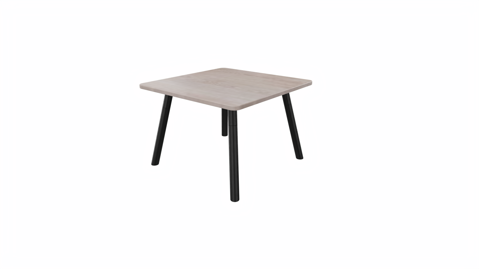 Bijzettafel vierkant/recht 8011 - 60 x 60 cm. - Zwart - Eiken Robson - Zwart afbeelding