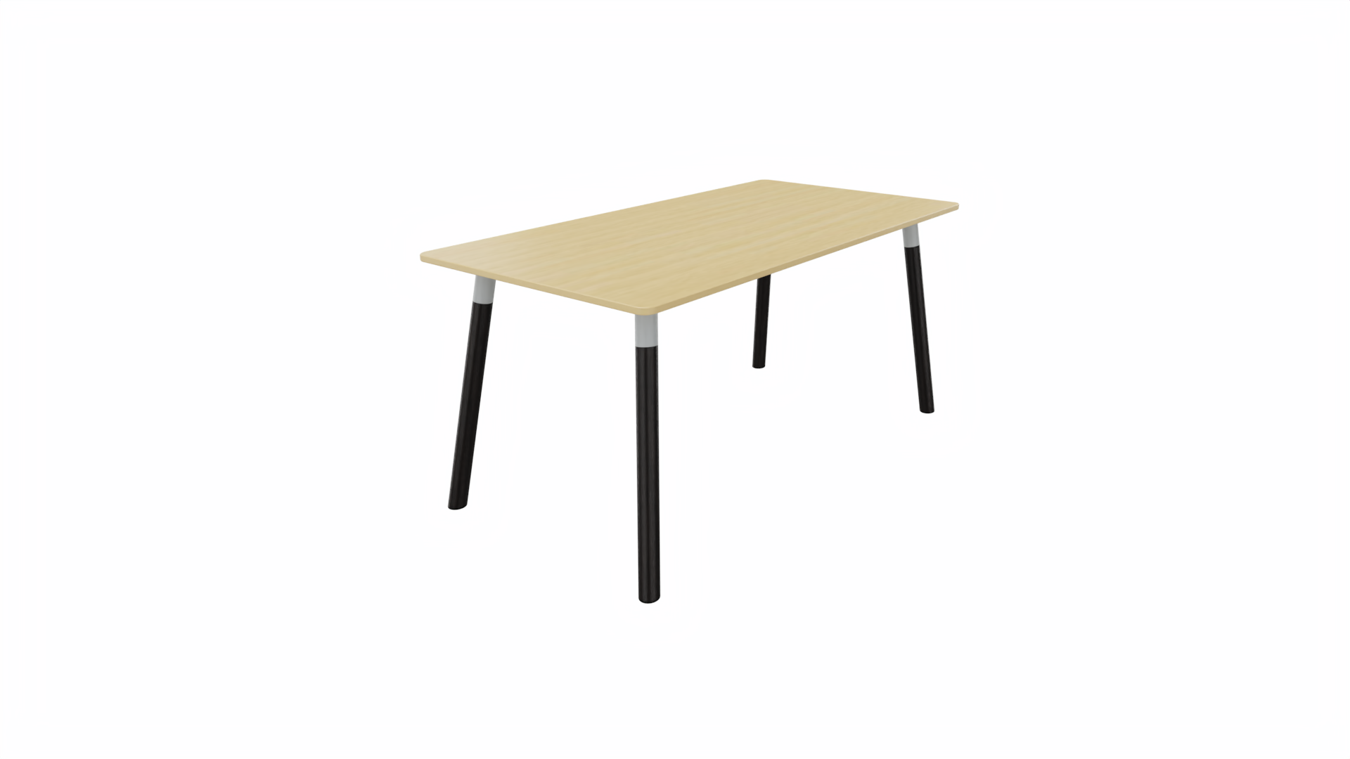 Tafel 8711 recht - 120 x 80 cm. - Alu - Beuken - Beuken donker afbeelding