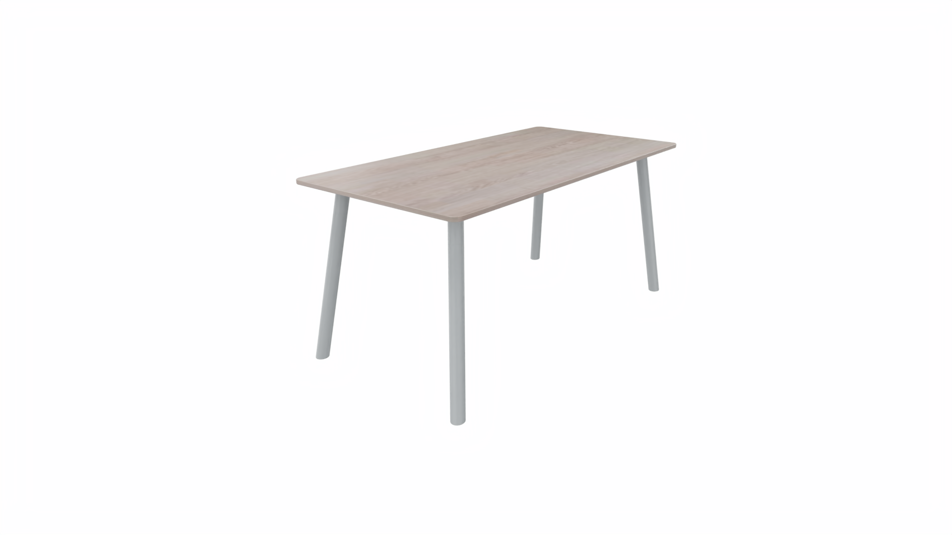 Tafel 8711 recht - 200 x 80 cm. - Alu - Eiken Robson - Aluminium afbeelding
