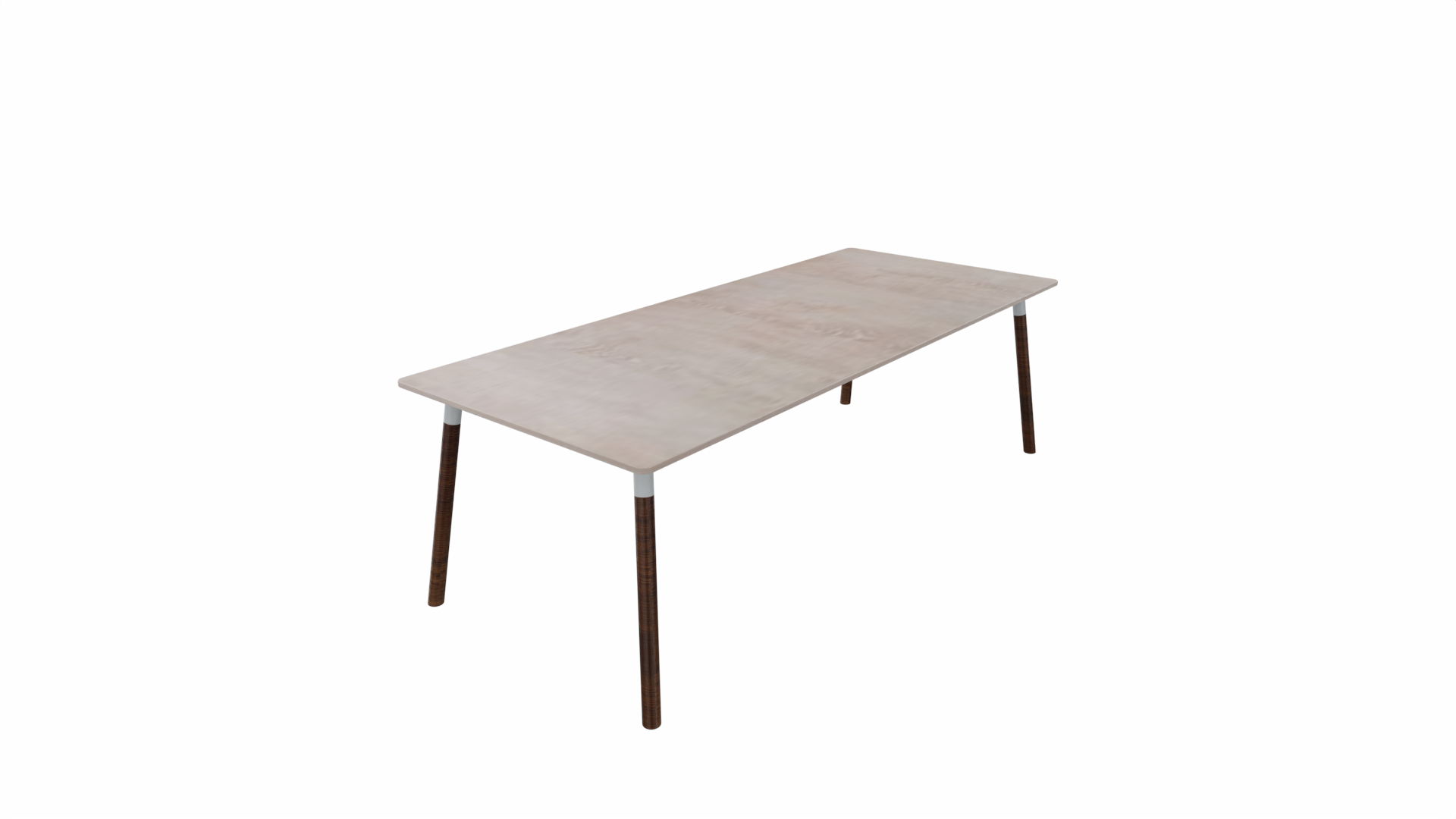 Tafel 8811 recht - 200 x 100 cm. - Alu - Eiken Robson - Beuken wenge afbeelding