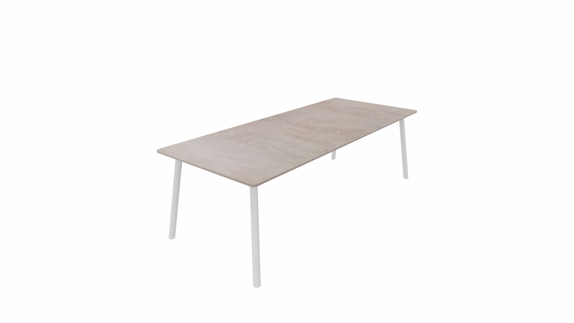 Tafel 8811 recht - 200 x 100 cm. - Wit - Eiken Robson - Wit afbeelding