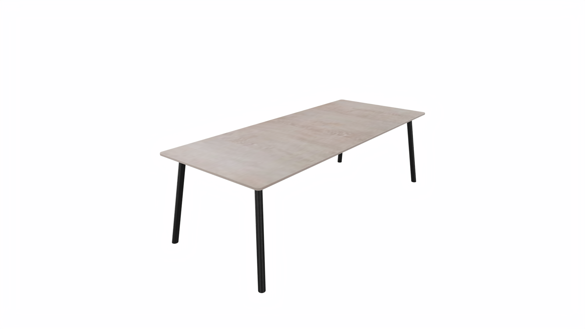 Tafel 8811 recht - 240 x 100 cm. - Zwart - Eiken Robson - Zwart afbeelding