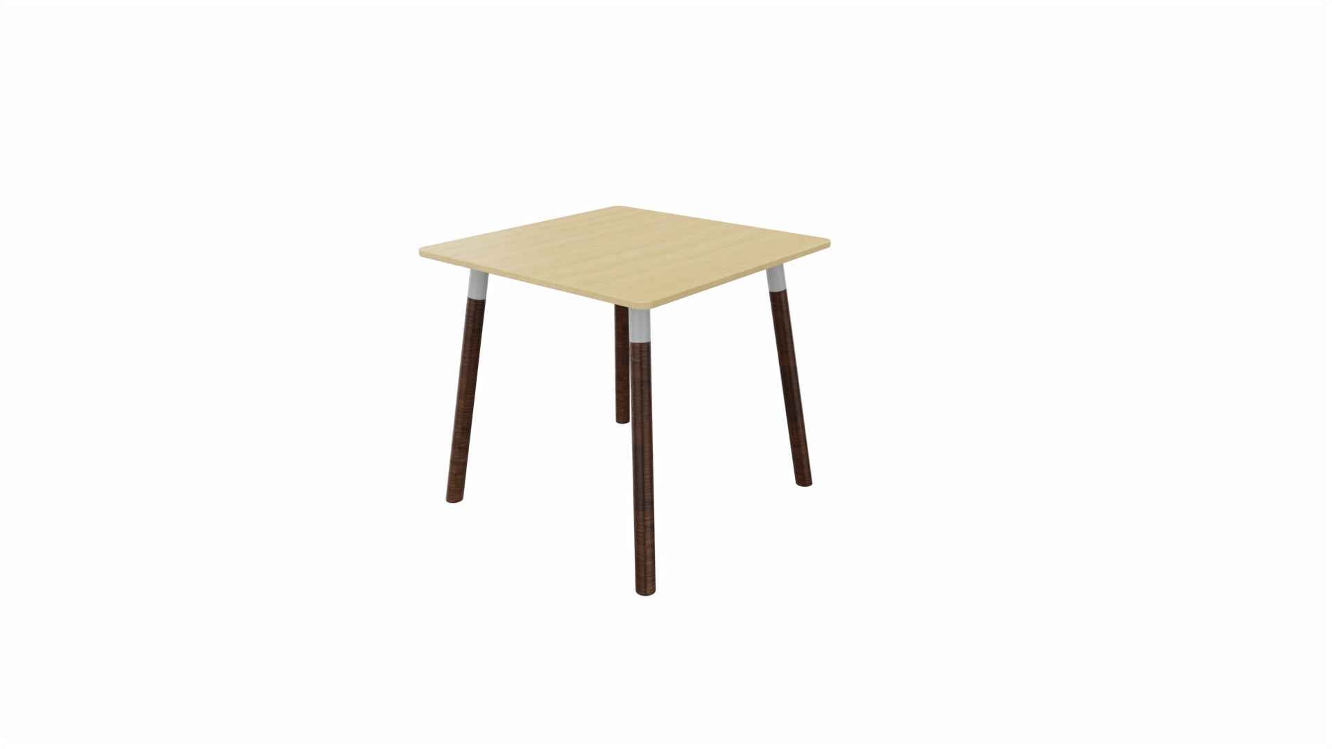 Tafel 8611 vierkant - 120 x 120 cm. - Alu - Beuken - Beuken wenge afbeelding
