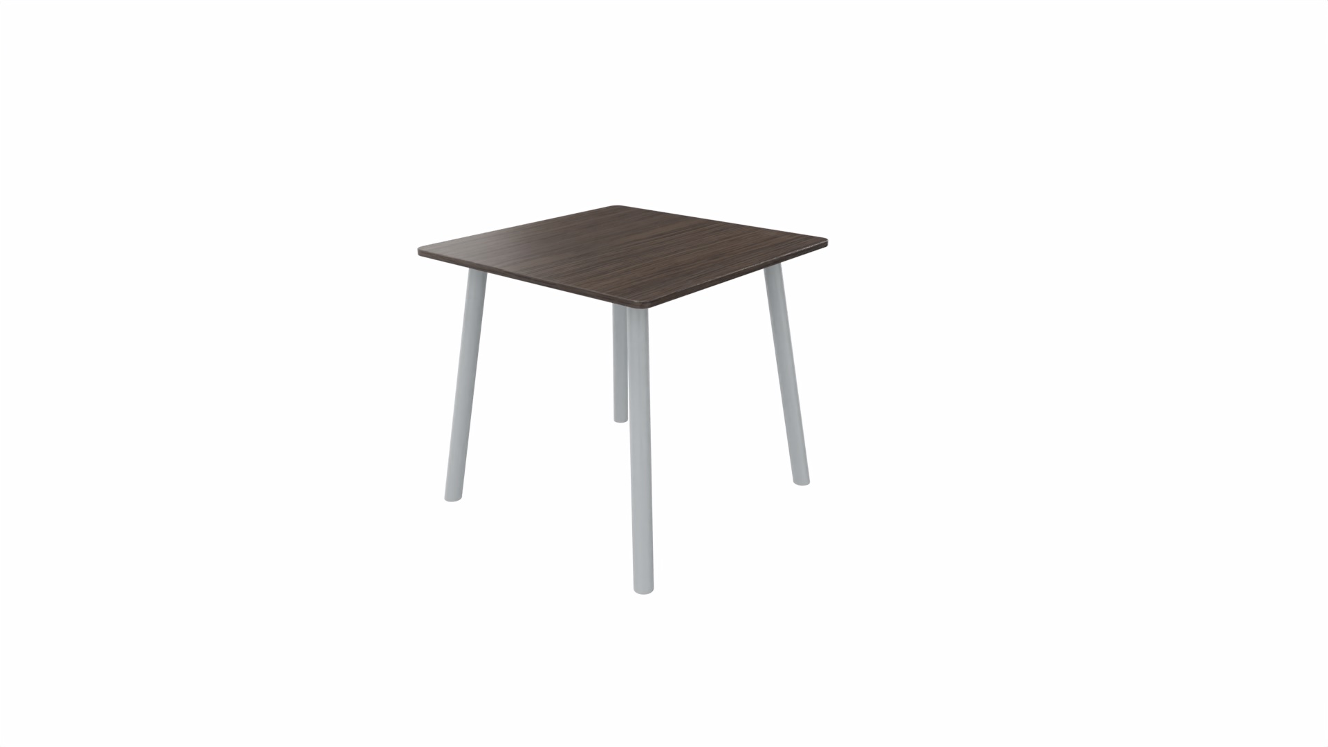 Tafel 8611 vierkant - 80 x 80 cm. - Alu - Eiken donker - Aluminium afbeelding