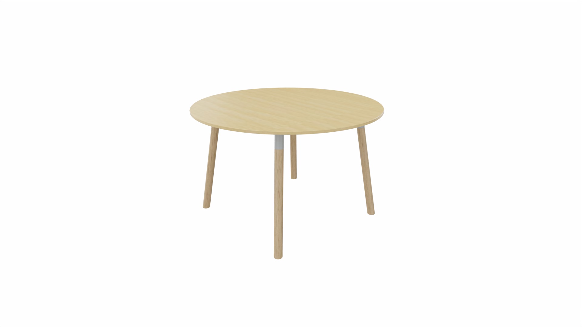 Tafel 9311 rond - 120 cm. - Alu - Beuken - Beuken naturel afbeelding