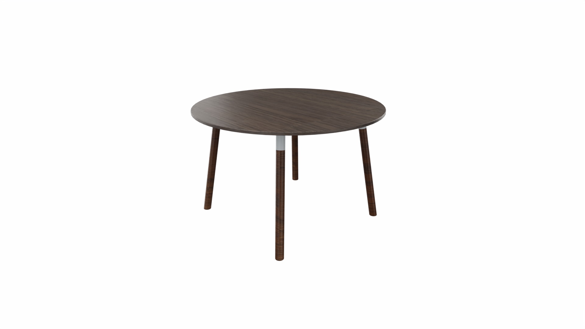 Tafel 9311 rond - 80 cm. - Alu - Eiken donker - Beuken wenge afbeelding
