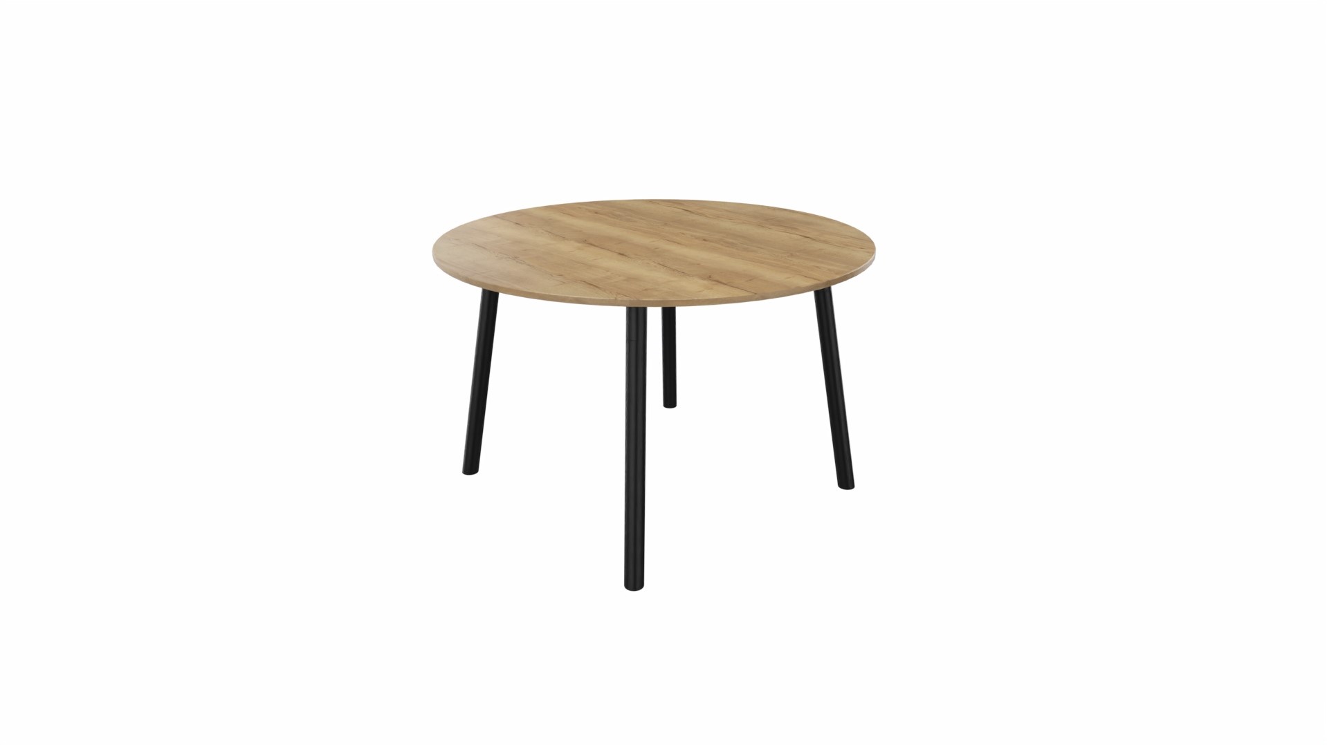 Round Dining Table Chester | Steel Double-U Leg - Blackwood Tafels