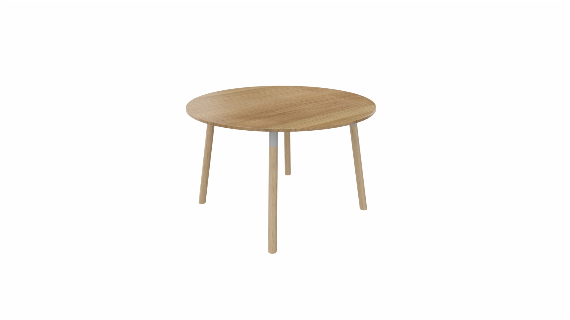 Tafel 9311 rond - 120 cm. - Alu - Toscaans noten - Beuken naturel