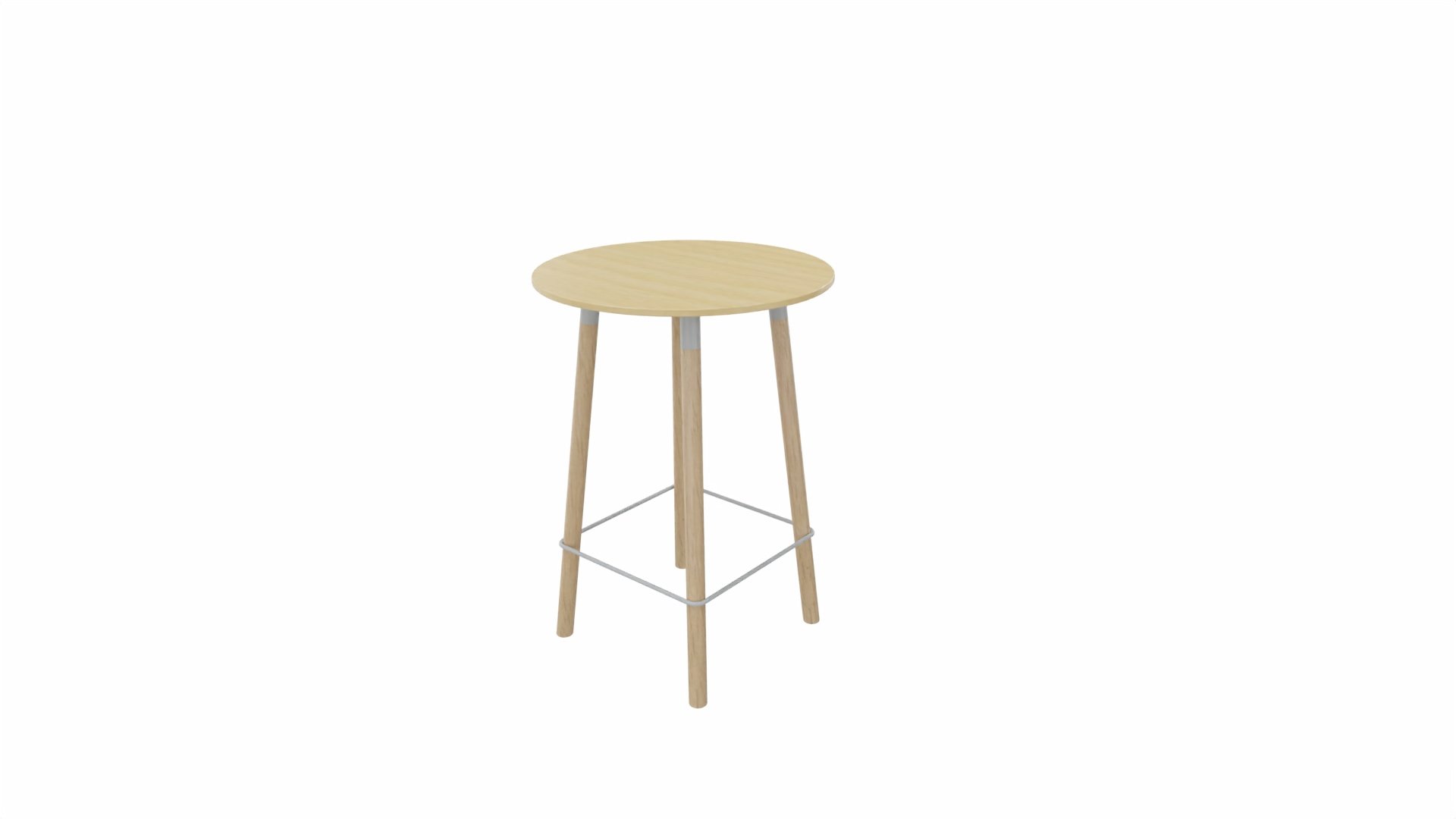Tafel 9411 barhoogte - 80 cm. - Alu - Beuken - Beuken naturel afbeelding