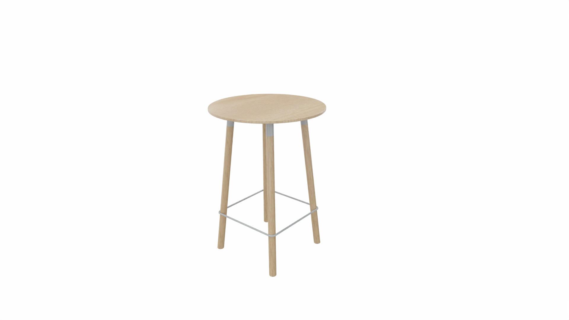 Tafel 9411 barhoogte - 80 cm. - Alu - Eiken licht - Beuken naturel afbeelding