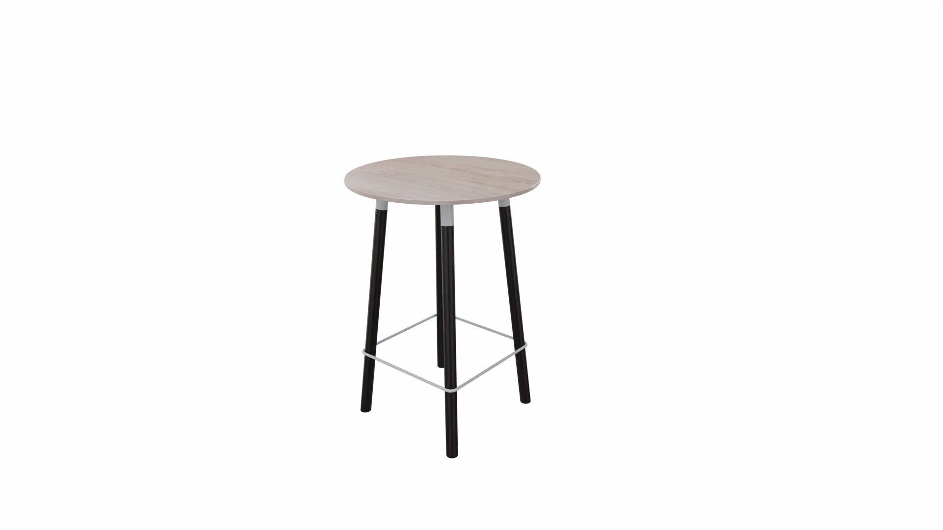 Tafel 9411 barhoogte - 80 cm. - Alu - Eiken Robson - Beuken donker afbeelding