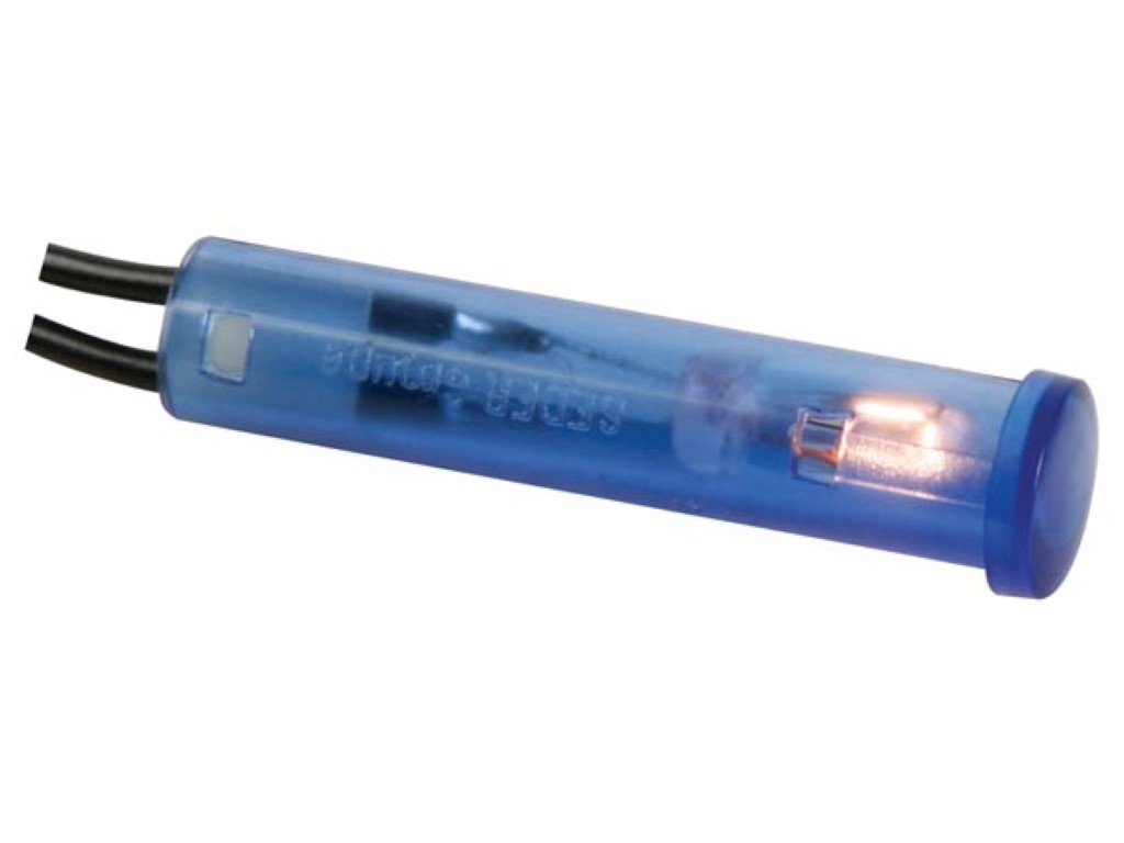 RONDE 7mm SIGNAALLAMP 24V BLAUW afbeelding