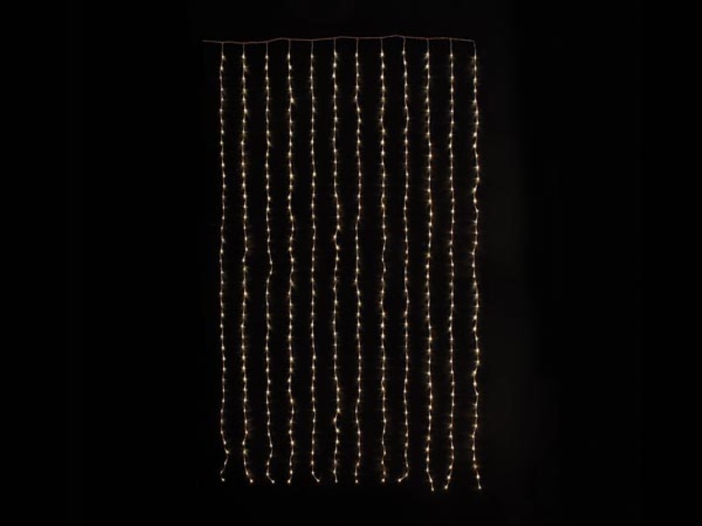 Velleman Cascade Light LED 1.5 x 2.5 m 286 leds warmwit transparante kabel modulator 24 V