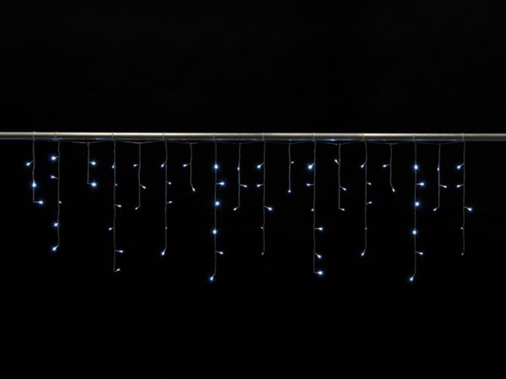 Velleman Cascade Light LED 2 x 0 6 m 72 witte lampen transparant draad modulator 24 V