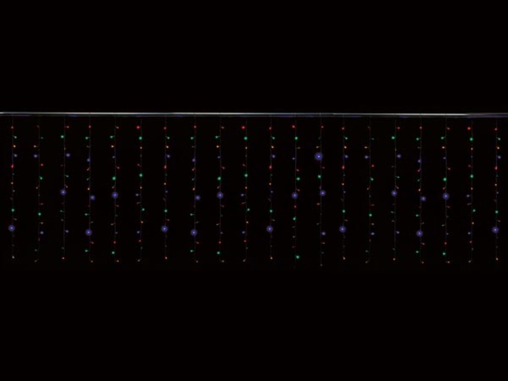 Velleman Cascade Light LED 4 x 1.3 m 300 leds veelkleurig transparante kabel 24 V