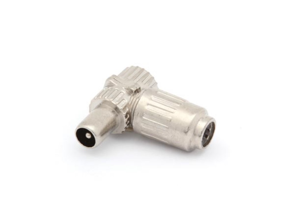 HAAKSE TV-PLUG 9.5mm/2.3mm - MANNELIJK - METAAL afbeelding