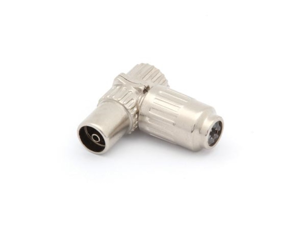 HAAKSE TV-PLUG 9.5mm/2.3mm - VROUWELIJK - METAAL afbeelding