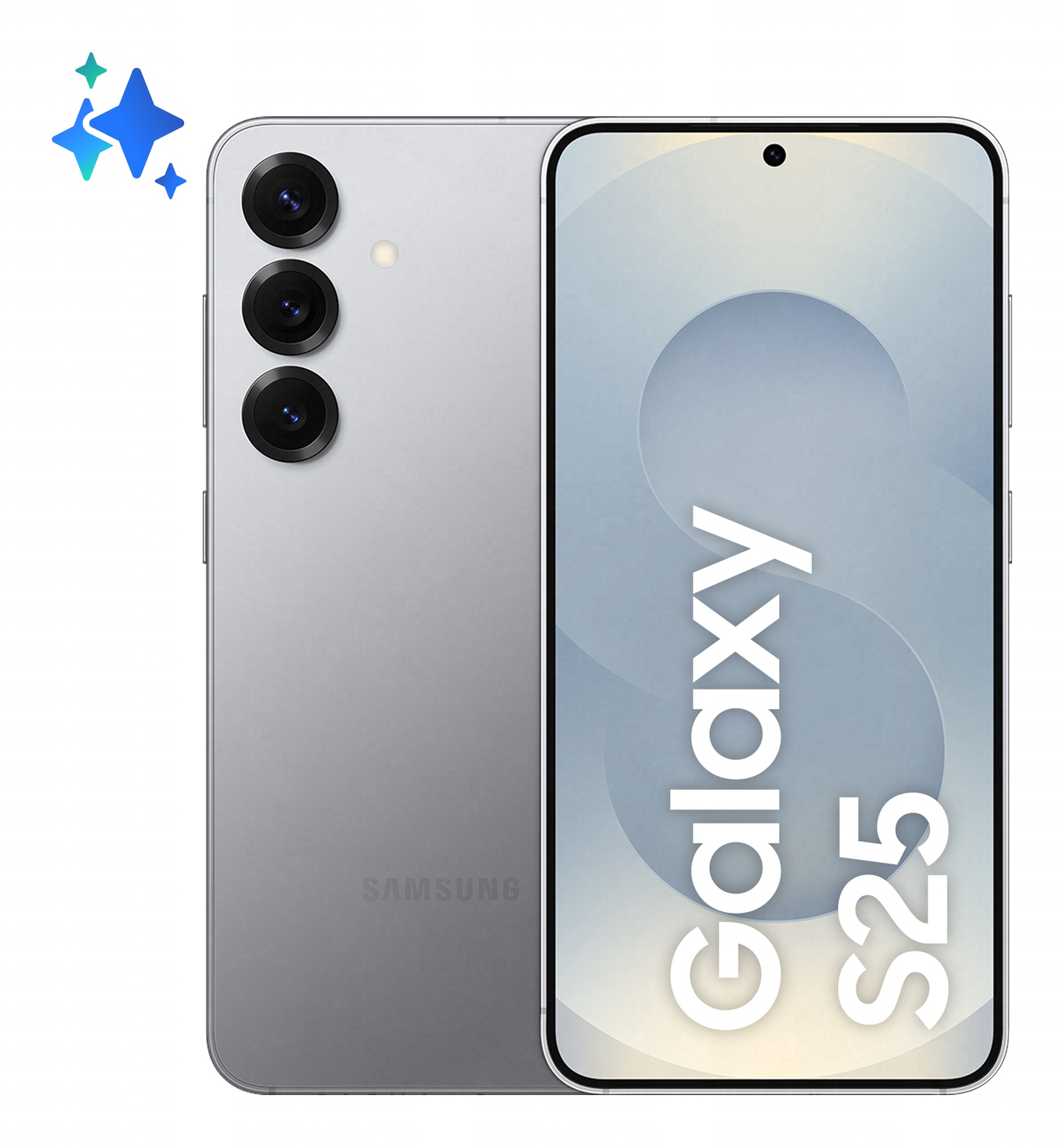 Samsung Galaxy S25 15,8 cm (6.2") Dual SIM Android 15 5G USB Type-C 12 GB 128 GB 4000 mAh Zilver afbeelding