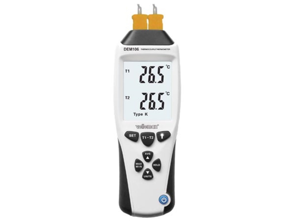 THERMOMETER MET THERMOKOPPEL TYPE K/J afbeelding