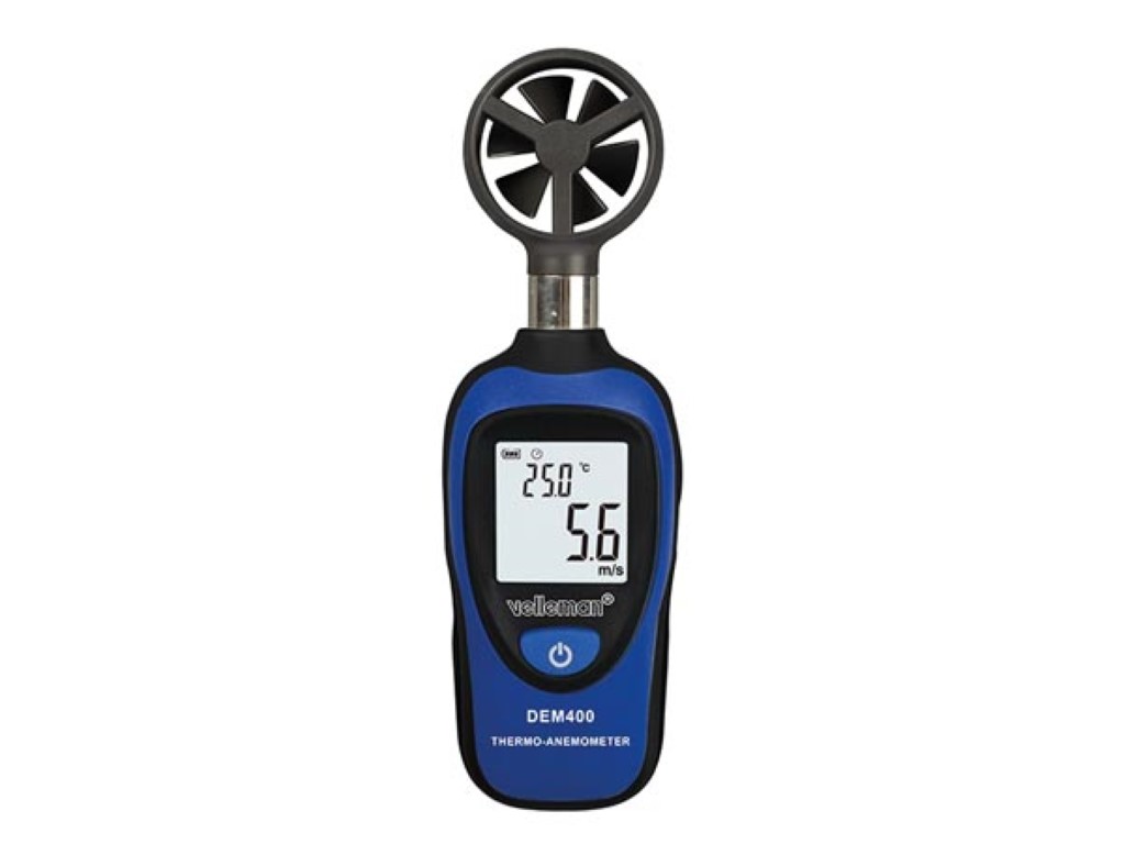 Velleman DIGITALE MINI THERMOMETER-ANEMOMETER